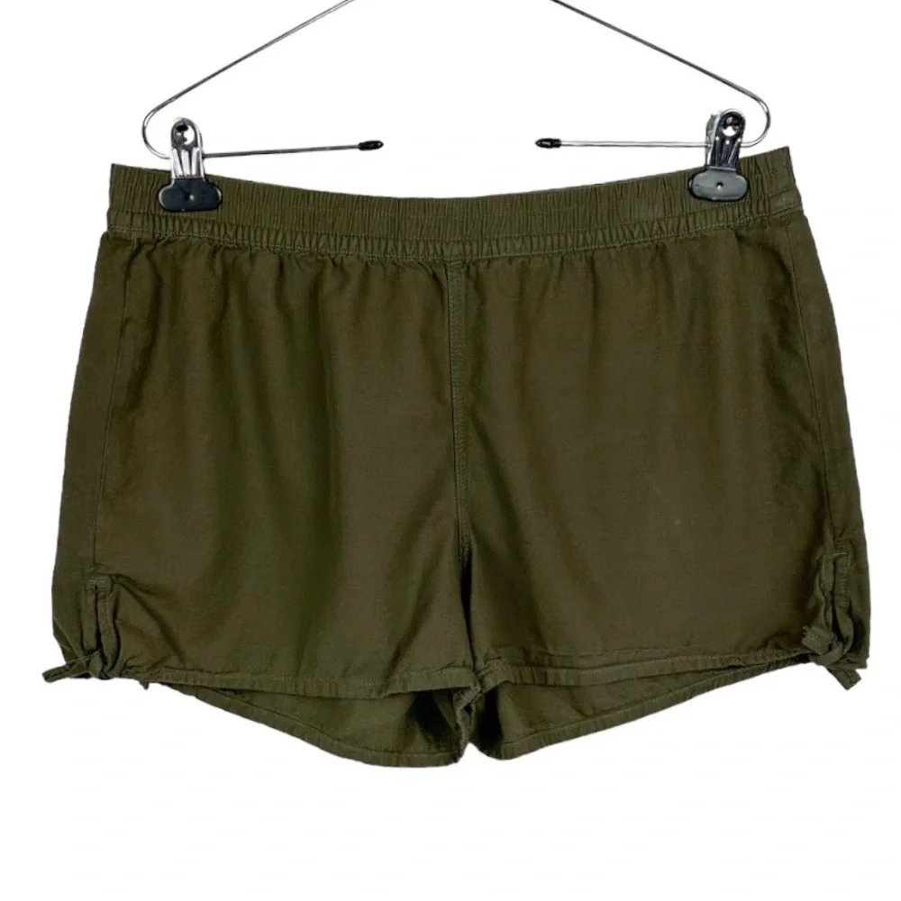 Madewell Womens Side Tie Shorts Size Large Green